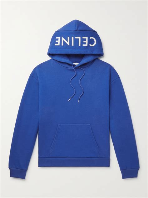 celine baby blue hoodie|CELINE HOMME Hoodies for Men .